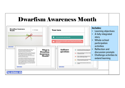 Dwarfism Awareness Month Assembly | KS1 & KS2 | Updated for 2026-27
