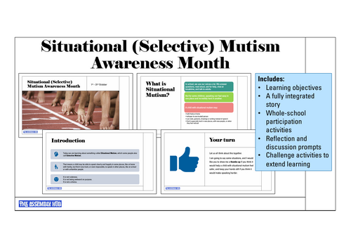 Situational (Selective) Mutism Awareness Month Assembly | KS1 & KS2 | Updated for 2026-27