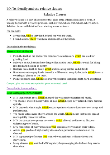 Year 6 Talk4Writing Explanation Text - TEETH