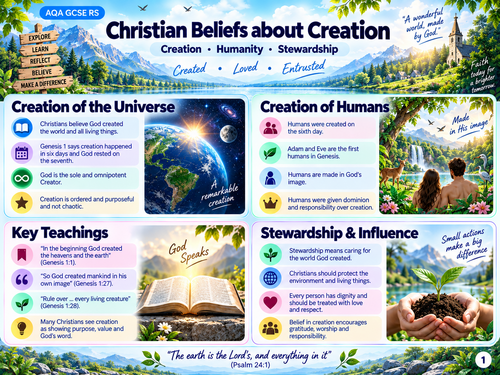 AQA GCSE Religious Studies Christianity – Complete Visual Revision | Beliefs, Teachings & Practices