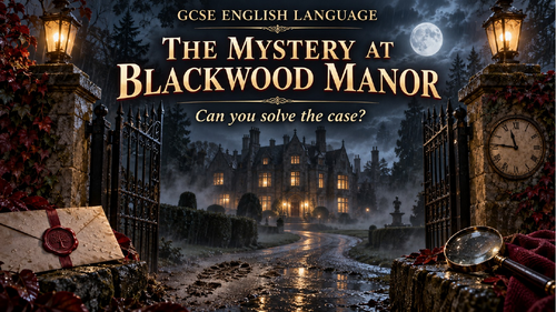 GCSE ENGLISH LANGUAGE INTRO GCSE LESSON - CRIME SCENE MYSTERY