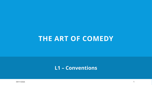The Art Of Comedy - Year 9 Drama scheme
