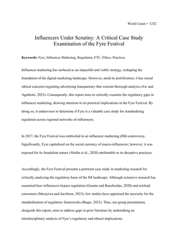 Fyre Festival & Influencer Marketing | Ethics, Regulation & Social Media Case Study