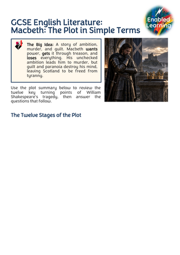 GCSE English Literature - The Plot of Macbeth Explained