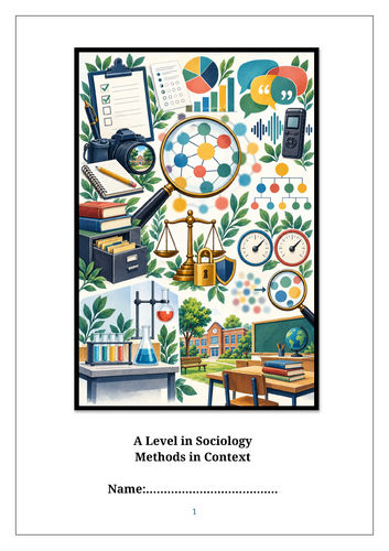A Level Sociology: Methods in Context summary booklet