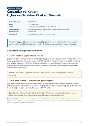 LGS Maths: Factors & Common Divisors