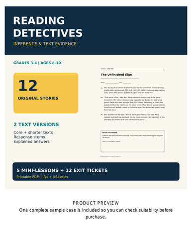 KS2 Inference & Text Evidence | Differentiated Reading Comprehension