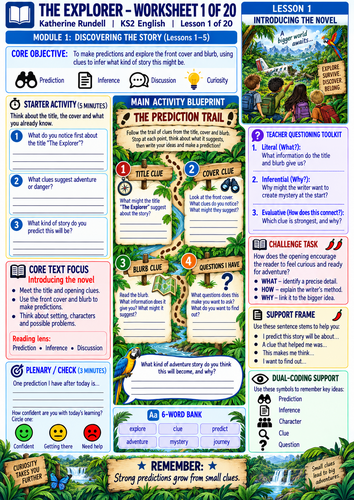 the explorer 1-10 worksheets