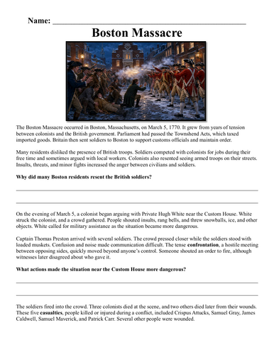 Boston Massacre Assignment "Chunked"