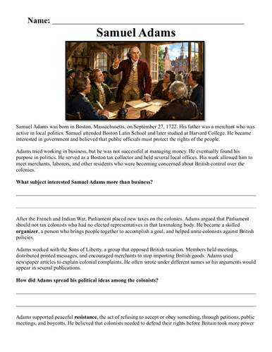 Samuel Adams Assignment "Chunked"