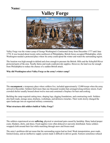 Valley Forge  Assignment "Chunked"