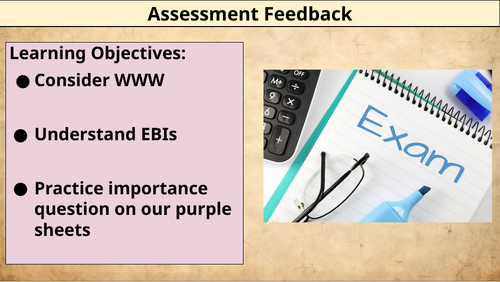 Unit 4: Lesson 7: Feedback & Improvement Lesson