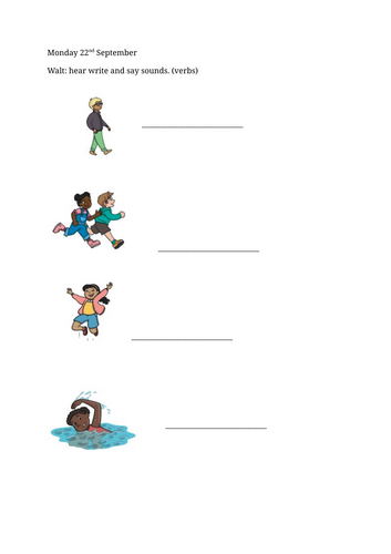 Simple Verb sheet