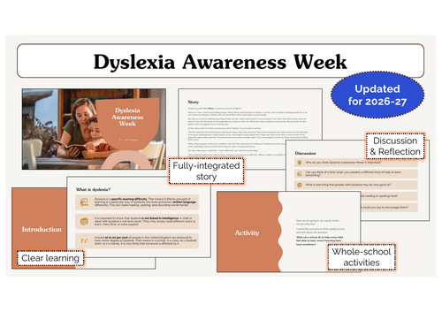 Dyslexia Awareness Week Assembly | KS1 & KS2 | Updated for 2026-27