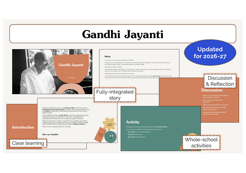 Gandhi Jayanti Assembly | KS1 & KS2 | Updated for 2026-27