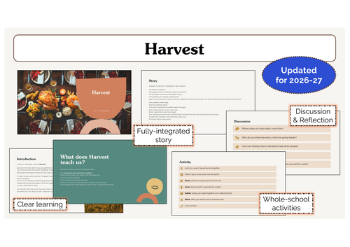Harvest Assembly | KS1 & KS2 | Updated for 2026-27