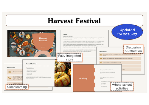 Harvest Festival Assembly | KS1 & KS2 | Updated for 2026-27