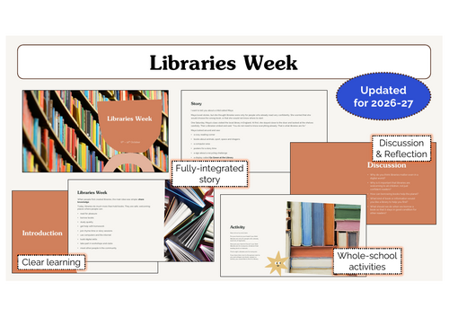 Libraries Week Assembly | KS1 & KS2 | Updated for 2026-27