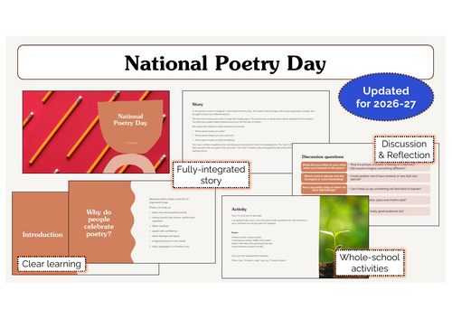 National Poetry Day Assembly | KS1 & KS2 | Updated for 2026-27