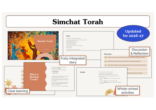 Simchat Torah Assembly | KS1 & KS2 | Updated for 2026-27