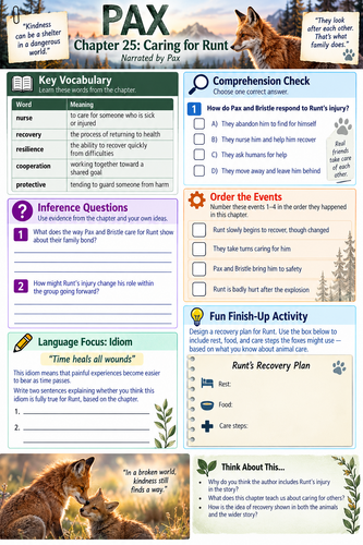 PAX WORKSHEETS CHAPTER 20-29