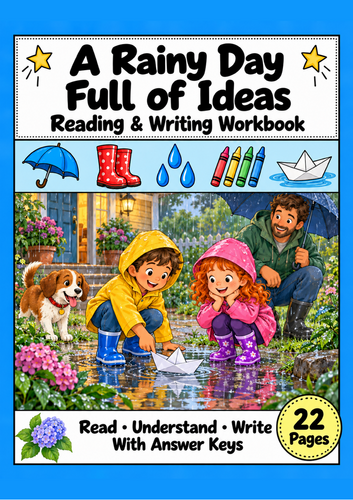 Rainy Day Reading Comprehension & Creative Writing | Grades 1-2 EAL ESL