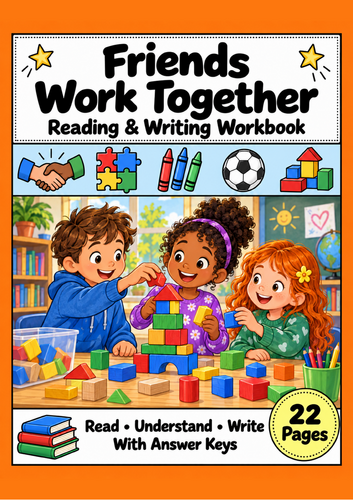 Friendship & Teamwork Reading Comprehension | Grades 1-2 SEL EAL