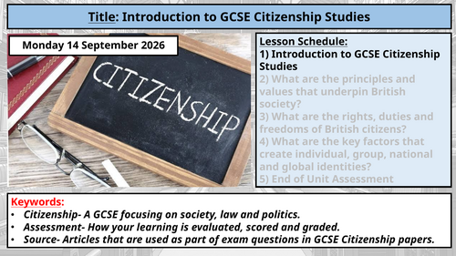 AQA GCSE Citizenship Studies: Introduction to Citizenship Studies