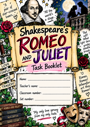 Romeo and Juliet KS3 – Week 1 Complete Teaching Pack | Lessons, PowerPoint, Worksheets & Answers