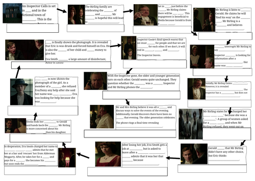 An Inspector Calls Cold Watch Worksheet