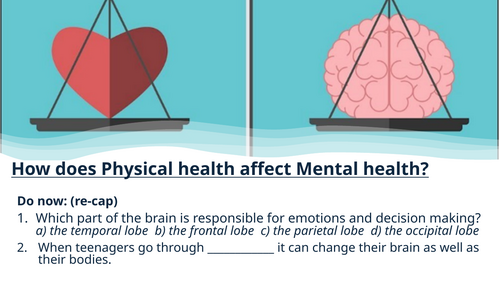 KS3 PSHE – How Does Physical Health Affect Mental Health? (Physical & Mental Wellbeing Lesson)