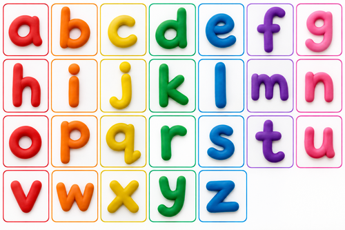 Playdough letter pictures