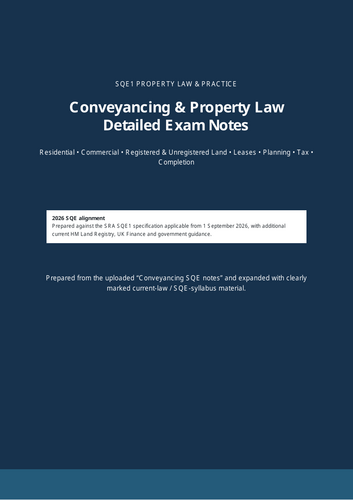 SQE Property Law notes.