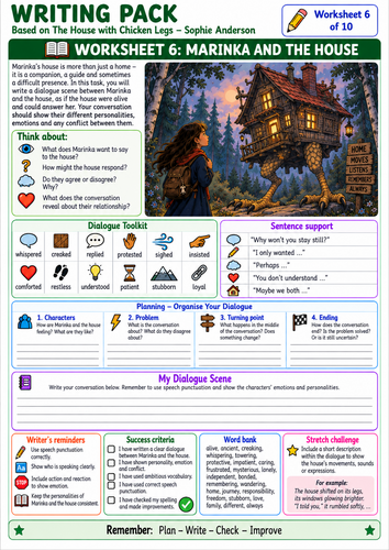 The House with Chicken Legs Writing Pack | Year 5/6 English Resources