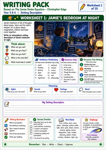 The Jamie Drake Equation Writing Pack | Year 5/6 English | SEN-Friendly Resources