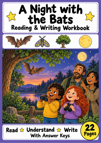 Bats Reading Comprehension and Writing Workbook Grades 1-2