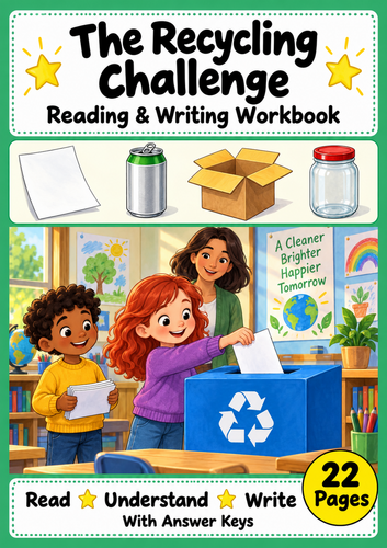 Recycling Reading Comprehension and Writing Workbook Grades 1-2