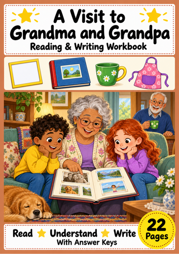 Grandparents Visit Reading and Writing Workbook Grades 1-2