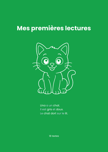 French First Reading Book - 18 Texts | 40 pp