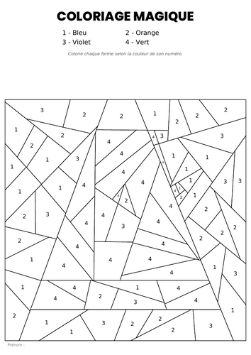French Colour by Number - Letters | 80 pp