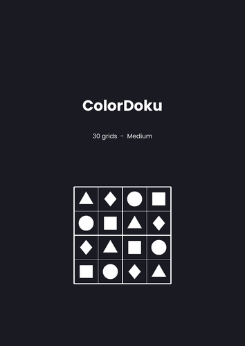 ColorDoku Shape Sudoku | 11 No-Prep Sheets