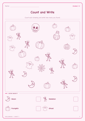 Halloween Activities | 22 No-Prep Sheets