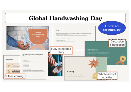 Global Handwashing Day Assembly | KS1 & KS2 | Updated for 2026-27