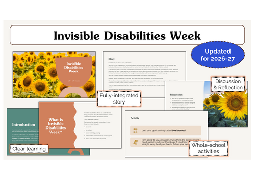 Invisible Disabilities Week Assembly | KS1 & KS2 | Updated for 2026-27