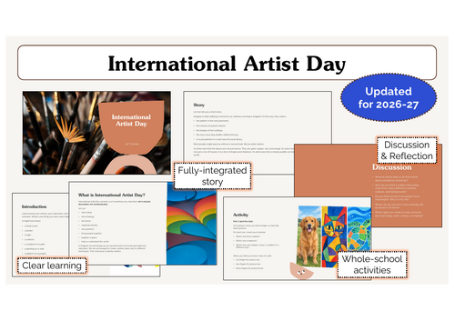 International Artist Day Assembly | KS1 & KS2 | Updated for 2026-27