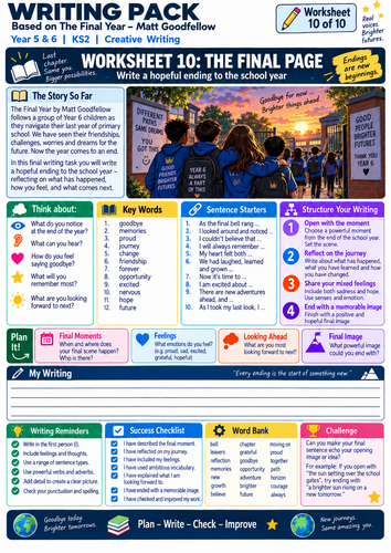 the final year writing pack
