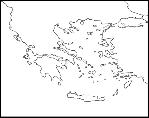 Ancient Greece Blank Map