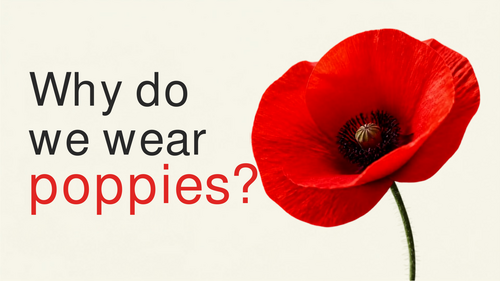 Remembrance Day 2026 Assembly | Whole School PowerPoint & Script | Poppies & Peace