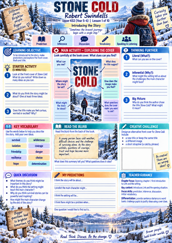 cold stone 1-10 (part 1 scheme of work)