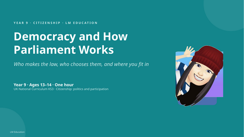 Democracy and How Parliament Works | Year 9 Citizenship PowerPoint Lesson
